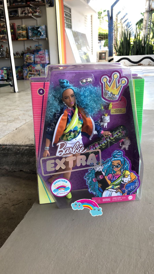 Barbie extra No 4 pelo azul
